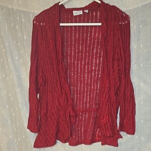 Kim Rogers Petite PL Red Top.     X109